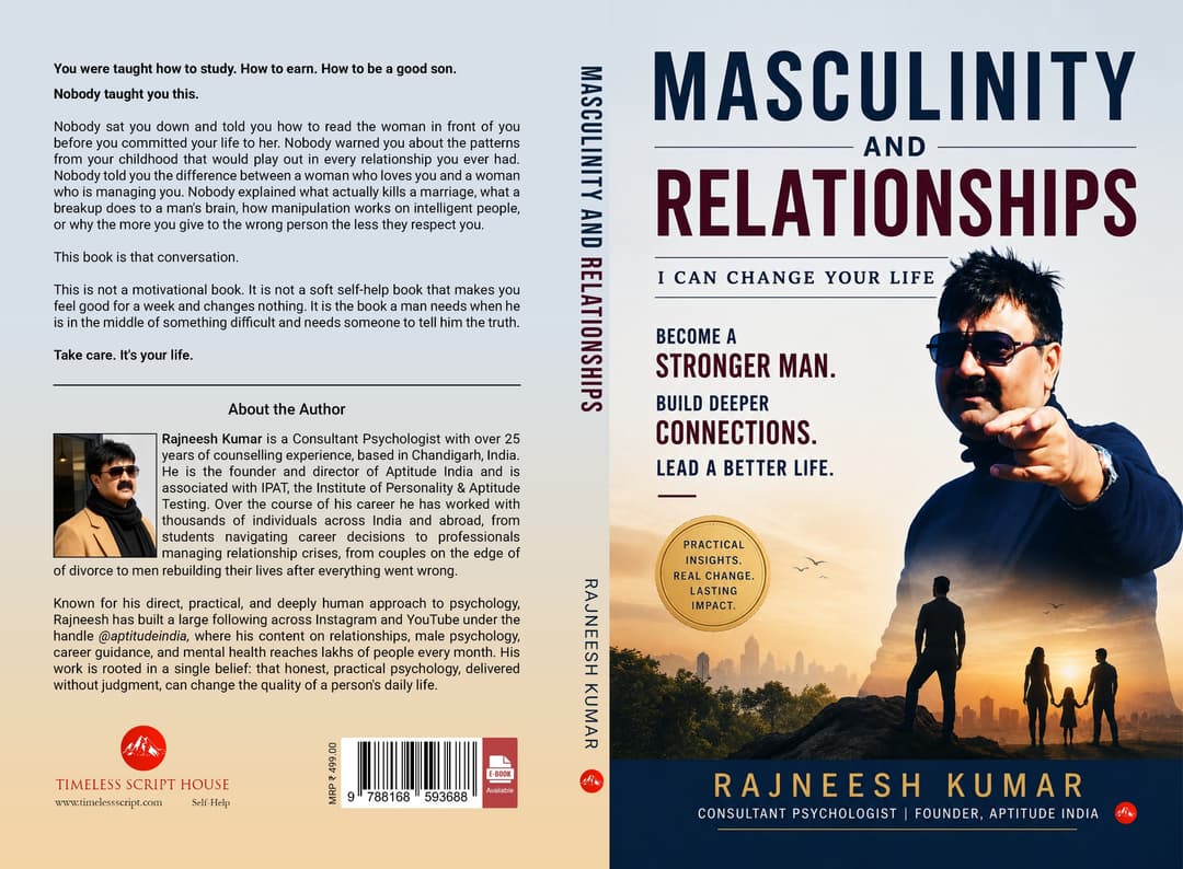 Masculinity and Relationships by Rajneesh Kumar — Book Cover
